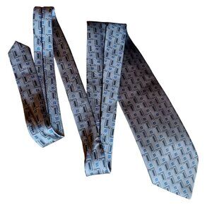 Towncraft Mens 100% Polyester Tie With Geometric Pattern 58" 4" wide